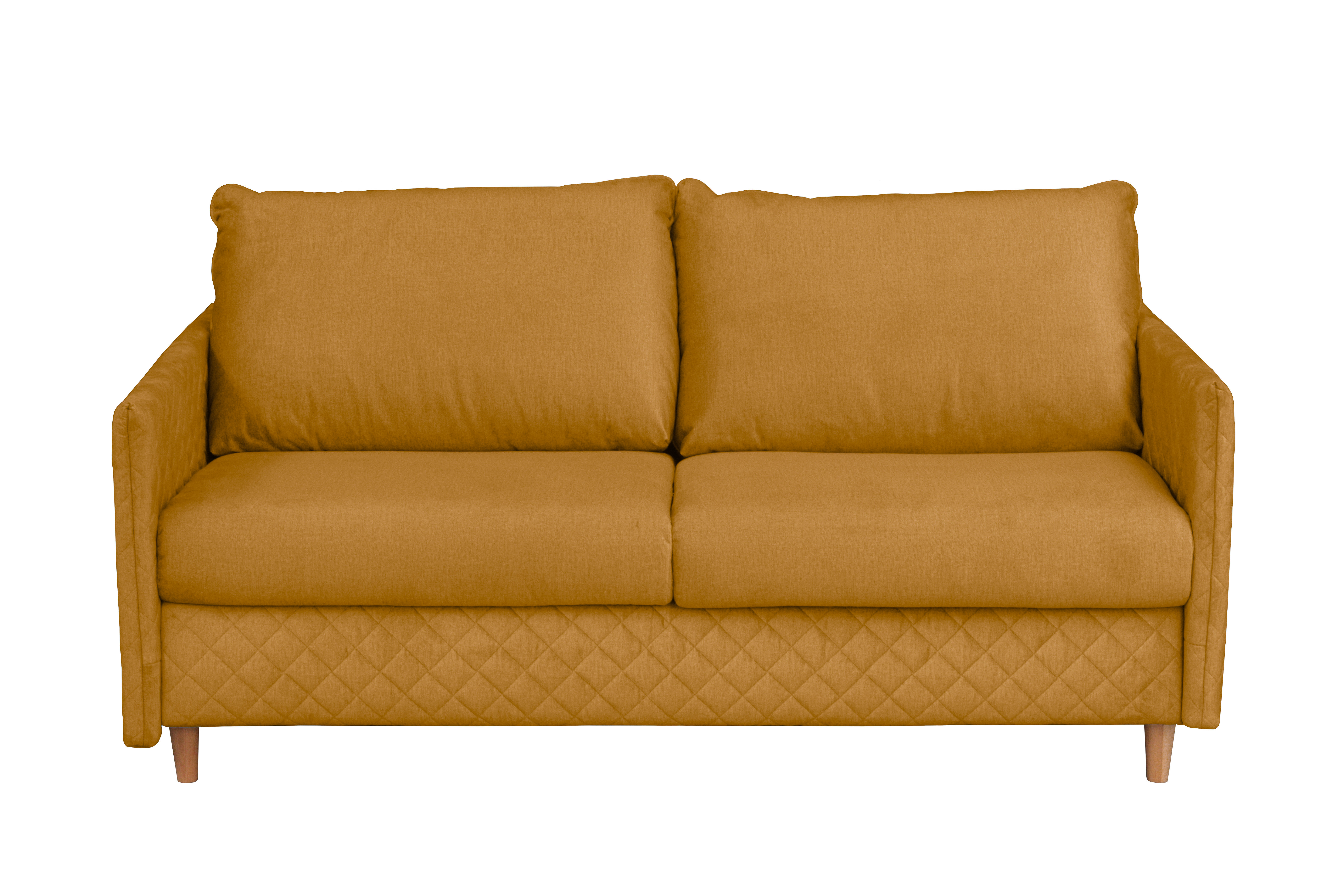 Ebern Designs Melieck 2 Seater Velvet Sofa Bed with Mattress | Wayfair.ie