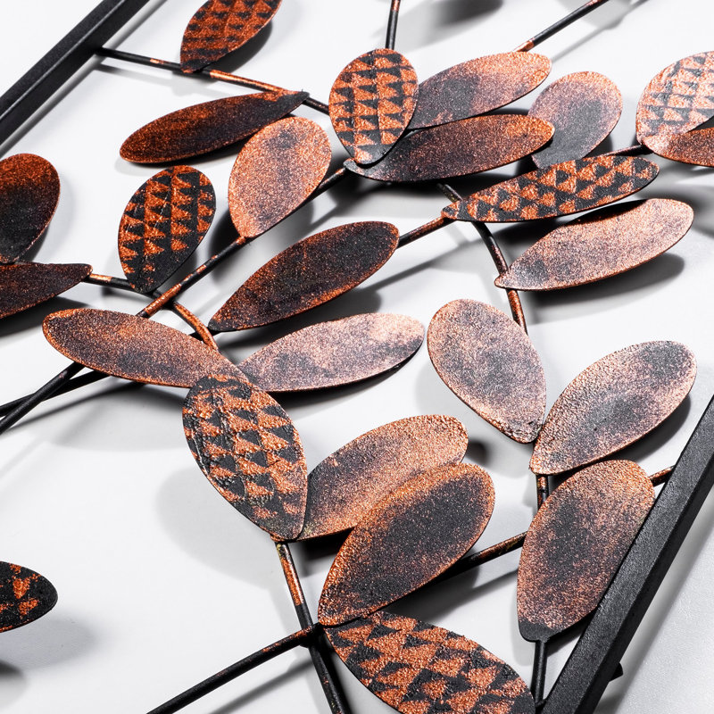 Handmade Decorative Metal Wall Accessory, 12.6 x 35.4 inches | 100% Metal, Thickness: 0.06 inches | Unique Hand-Painted Design, Perfect for Home Decor | Versatile Wall Hanging with Distinctive Color Variations