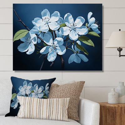 Fleur de pommier monochromatique élégance II, reproduction sur toile