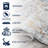 Mirnes Bohemian Medallion Low-Pile Machine-Washable Cream/Blue/Terra Rug-936870627