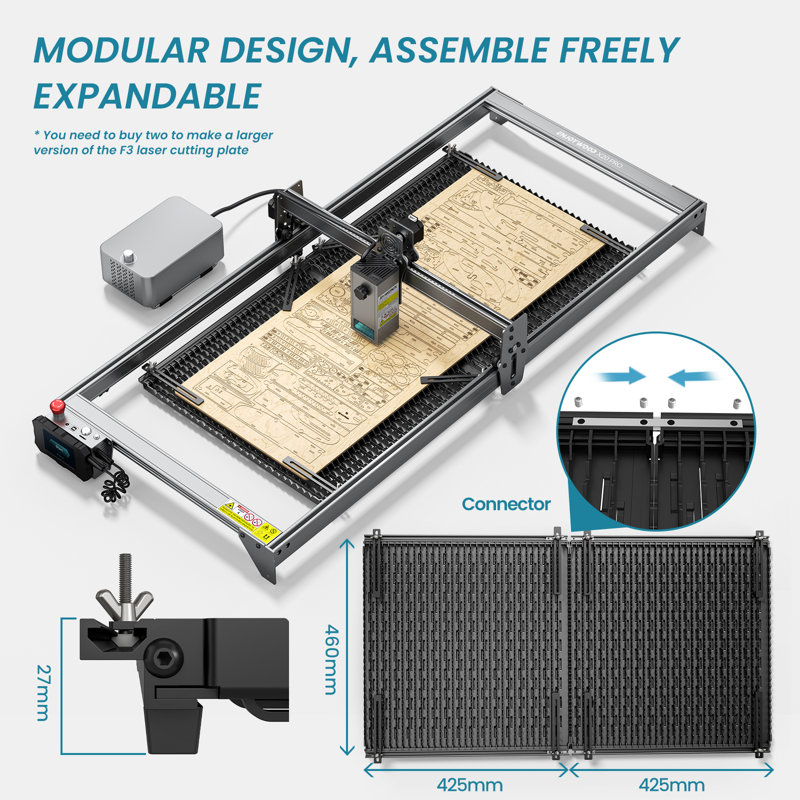 Detachable Working Panel Set with Fixtures