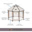 Chenil pour chien modulaire et parc pour animaux avec auvent pour animal de compagnie - enclos intérieur, extérieur et portable, 4 pi-69682210-69682214