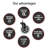 Universal Office Chair Wheels Replacement Set, Heavy Duty 500 Lbs Capacity Quiet Polyurethane Wheels for Hardwood Carpet Floors