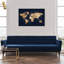 Mapamundi Metallic World Splash Modern - cadre photo, impression-73267634-73267629