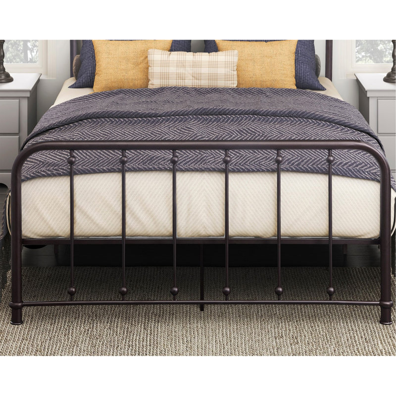 Lueras Metal Spindle Bed, Full, Dark Bronze