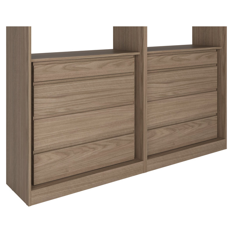 74 7/8" Closet System, Brown
