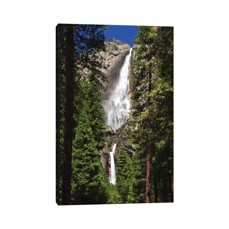 Usa, California, Yosemite National Park. Yosemite Falls Landscape. 1 Piece Wrapped Canvas Painting, 30.48cm H x 20.32cm W