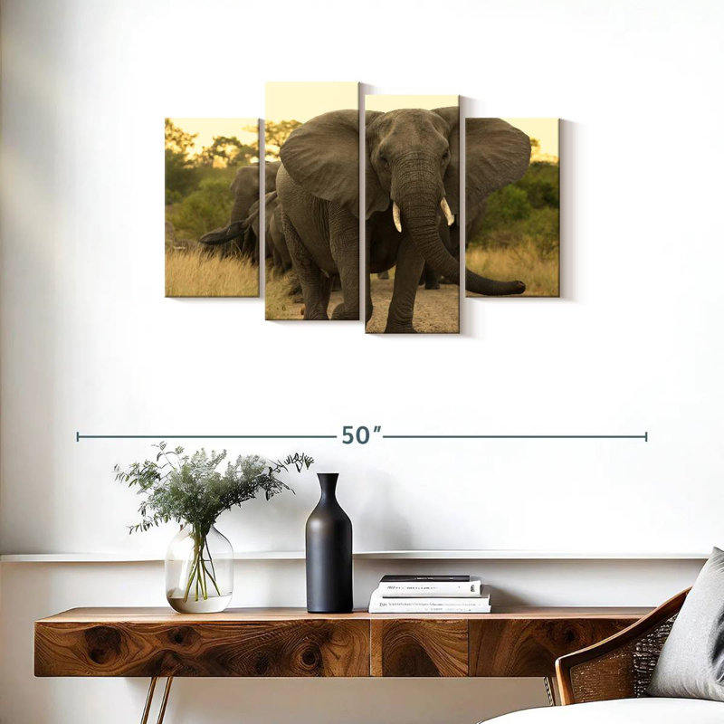 Brampt The Elephant Walk, H 22 po x l 36 po