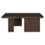 Ensemble de tables basses rectangulaires U-can au design épissé minimaliste moderne, multifonctionnel pour les espaces de salon.