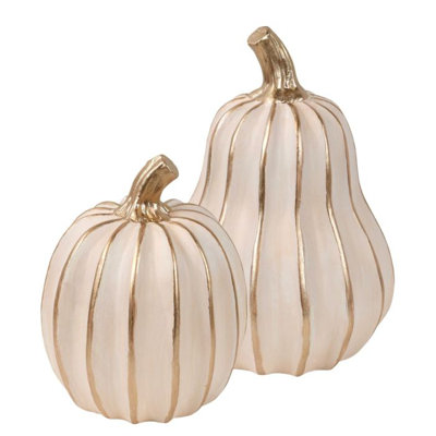 8 pouces citrouille nervurée décor terre cuite décorations des fêtes et décor standard