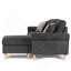 Ensemble modulaire réversible avec 2 coussins décoratifs gris ardoise, polyvalent et élégant pour tout espace de vie