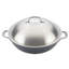 Anolon Accolade Forged Hard Anodized Nonstick Induction Wok With Lid, 13.5 Inch, Moonstone