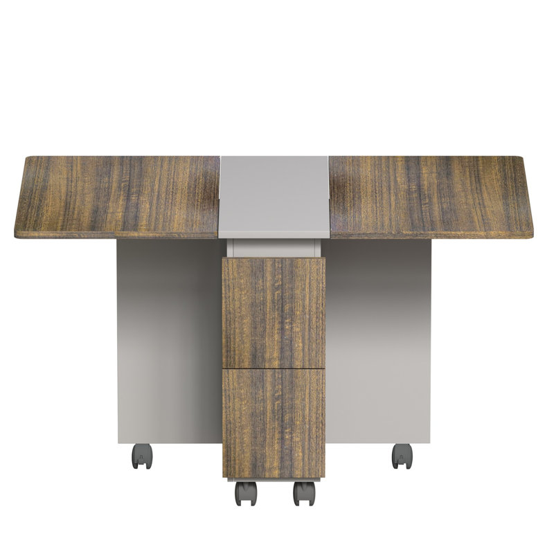 Foldable Expandable Dining Table Set for 4 People