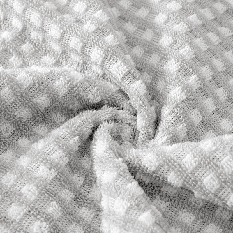 Ensemble de serviettes 6 pièces 100% coton, gris