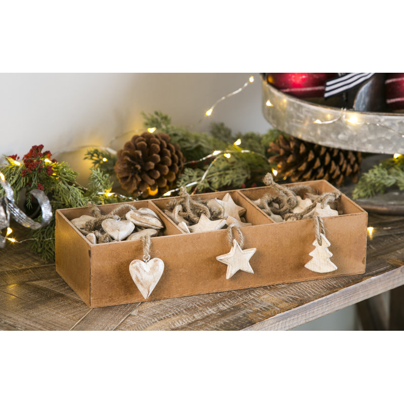 7.5'' Wood Holiday Shaped Ornament