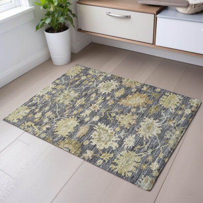 Premium Machine Washable Gurubaksh AMF1150 Global Rug