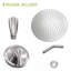 Pomme de douche ronde 10 po avec douchette cascade, nickel brossé, douche murale