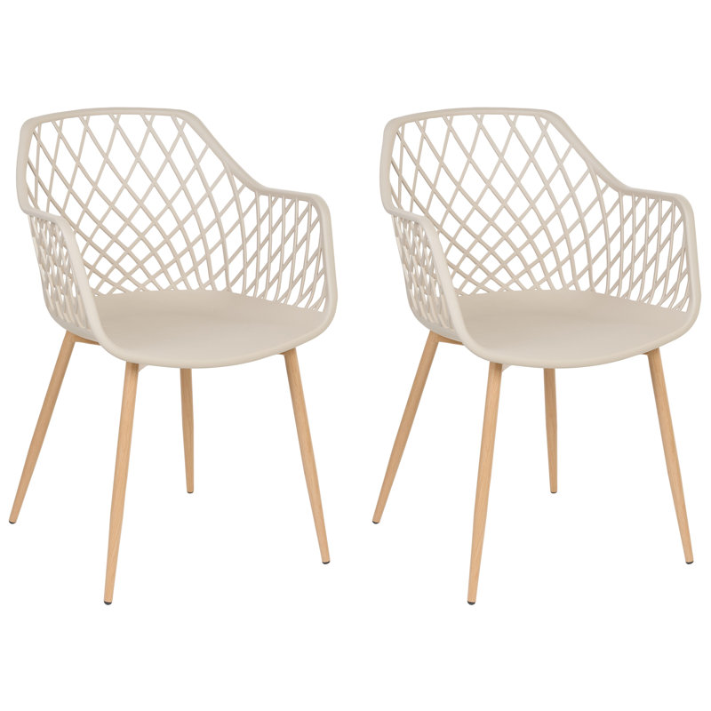 Brosh 46cm H Cross Back Armchair, Beige