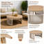 Table basse d'extérieur ronde-133423717