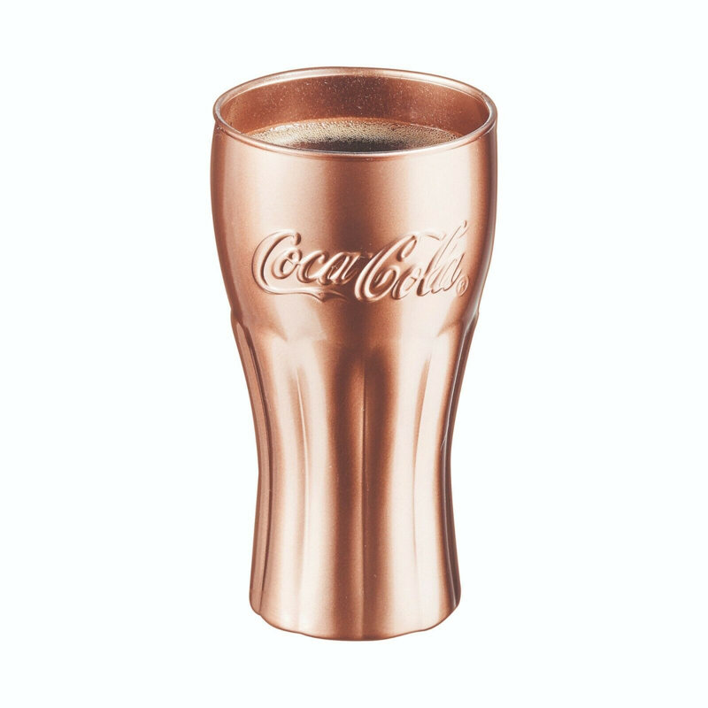 370ml Drinking Glass Set, Copper, 6