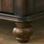 Commode d'appoint style rétro en bois de châtaignier doré