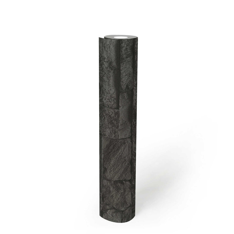 Rouleau de papier peint Benancio, Gris foncé