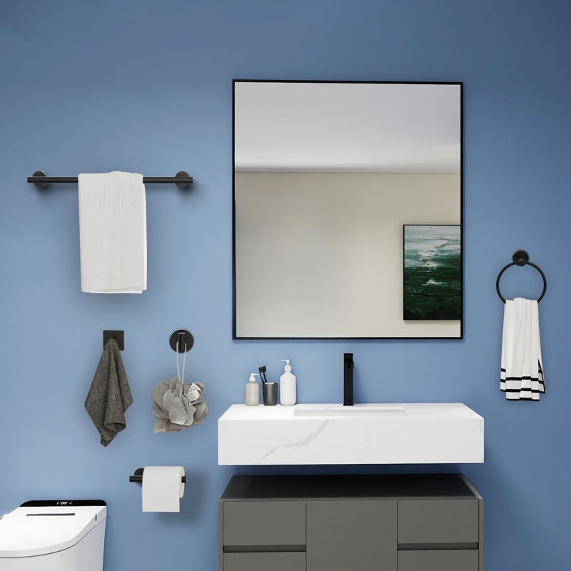 Topcraft Wall Mounted Stainless Steel Bathroom Accessory Set Of 9