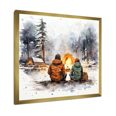 «Canadian Family Camping In Winter II», art mural fruits