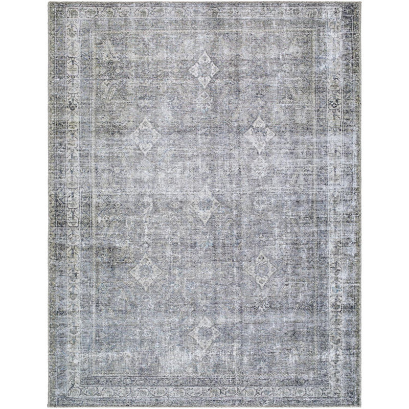 Allizon Machine Washable Area Rug, Rectangle 5'3" x 7'