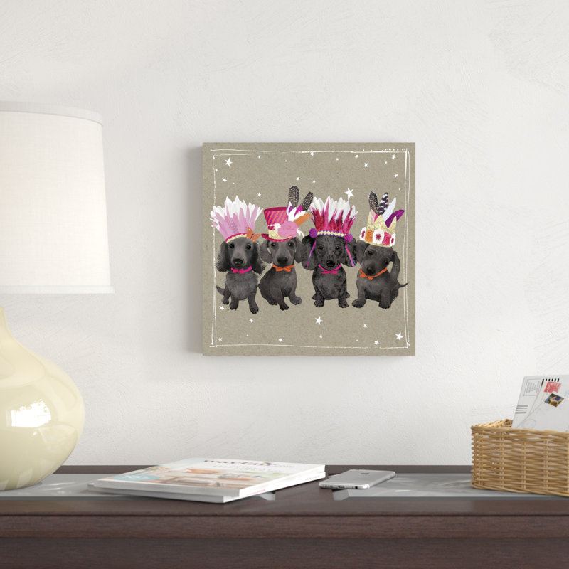 Fancypants Wacky Dogs VII, H 12 po x l 12 po x P 1,25 po