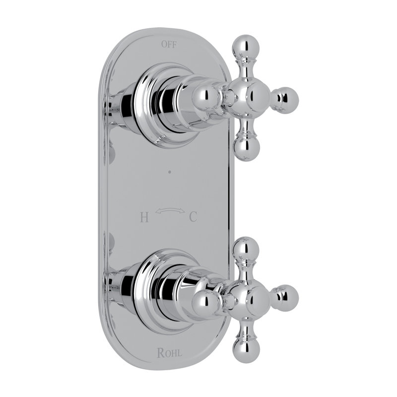 Arcana™ 1/2" Thermostatic Trim with Diverter, Polished Chrome
