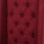 Paire de chaises à oreilles sophistiquées - rouge, bois de bouleau, capitonnage à boutons, l 26,63 po x H 42,41 po x l 21,16 po-1845272580