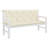 Garden Bench Cushion Set of 2 Cream White Outdoor Patio Seating Cushions-1921456674-1921456696