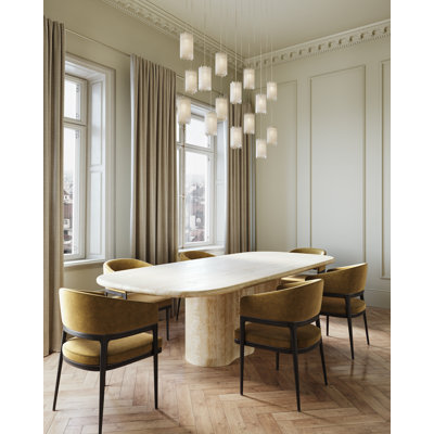 Luminaire suspendu rectangulaire à 15 lumières Escenia