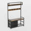 5-in-1 Entryway Hall Tree with Shoe Storage Bench and Garment Racks