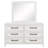 Loane 6-drawer Dresser With Mirror Distressed White