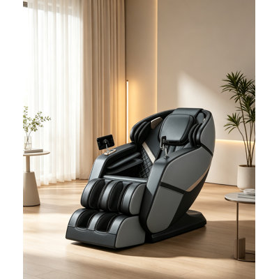 Massage Chair Full Body Zero Gravity, 15 Core Upgrades AI Chip Shiatsu Recliner, Easy Assembly with Wheels, Luxury 3D Massage Chair with Heat Bluetooth USB