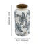 Vase à fleurs rétro en céramique, vase à motif floral champêtre