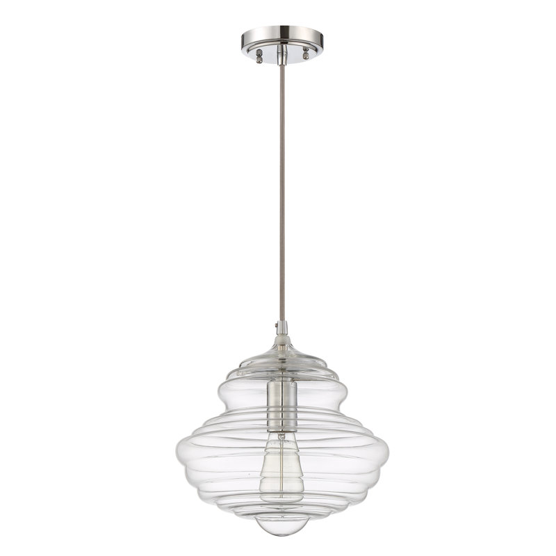 Luminaire suspendu 1 lumières scolaire single Pressnell