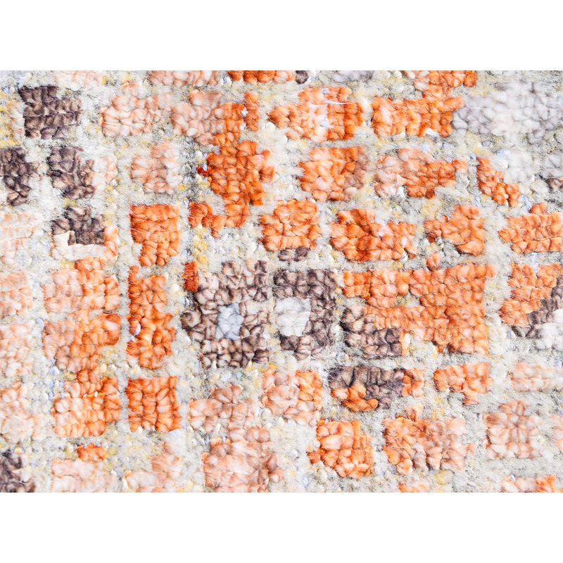 Neo Villa Floral Area Rug in Gray, Rectangle 8' x 10'