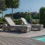 Milligan Reclining Sun Lounger with Cushions and Table-93785099