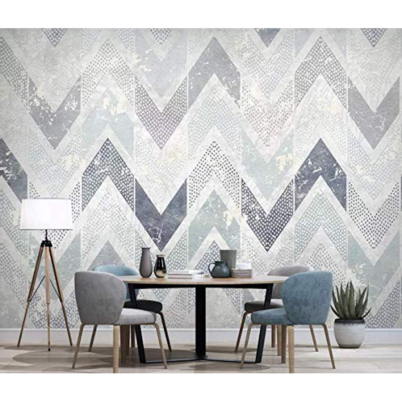 Chevron Wall Mural, 98" L x 150" W
