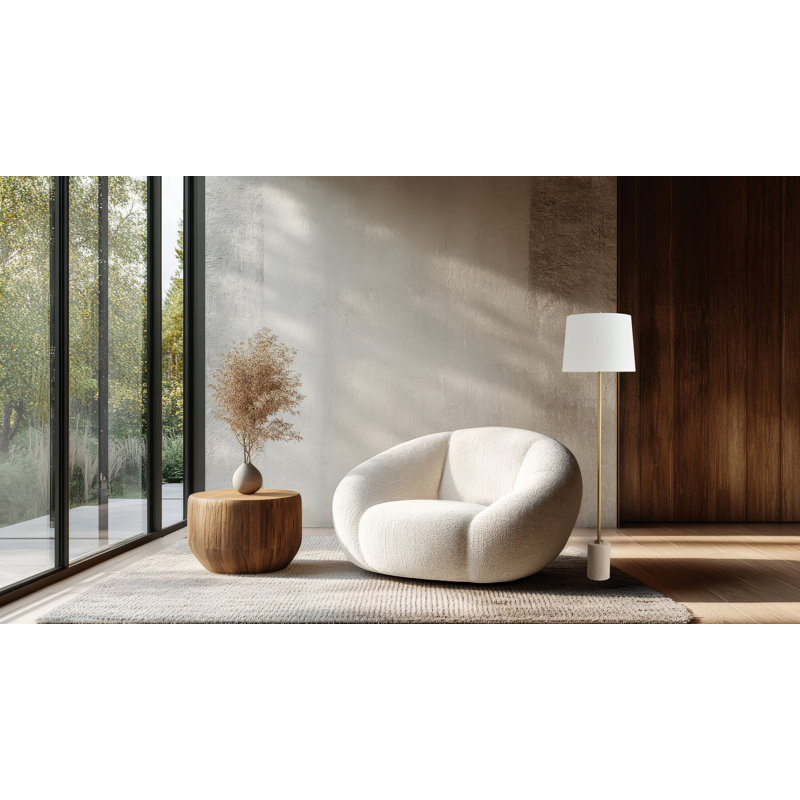 Lampe sur pied Lambeth - Travertin
