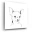 «Line Dog Chihuahua» par Chris Paschke - reproduction de dessin non encadrée-217889533