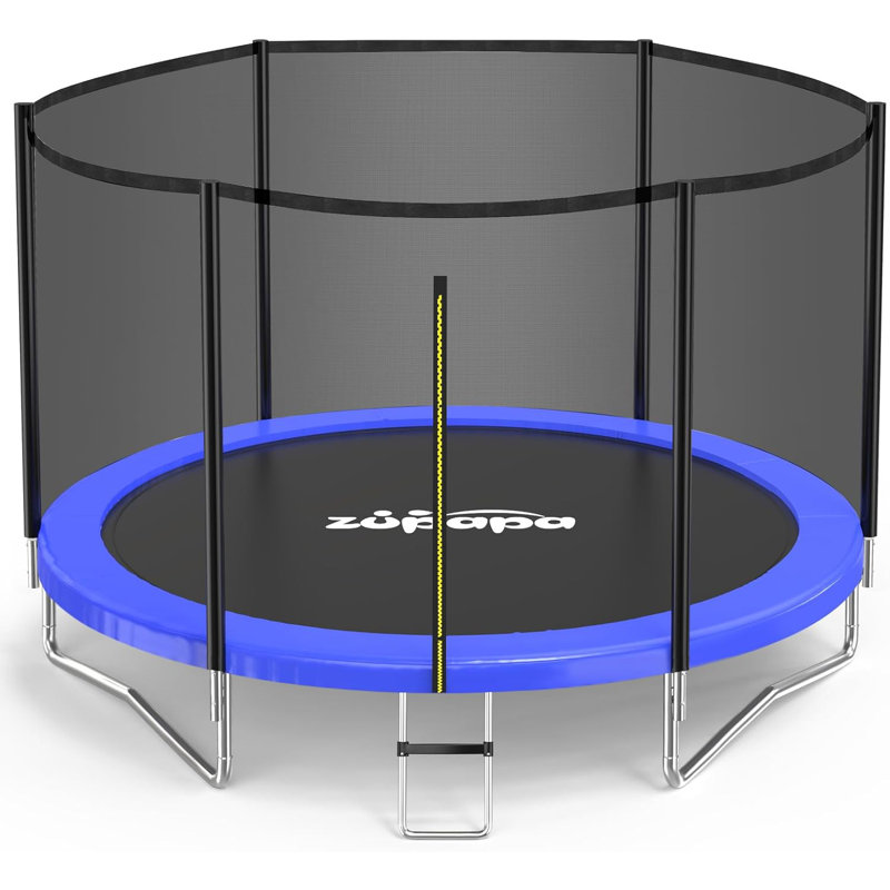 Zupapa 10ft (307cm of Diameter) Heavy Duty Trampoline with Enclosure Net