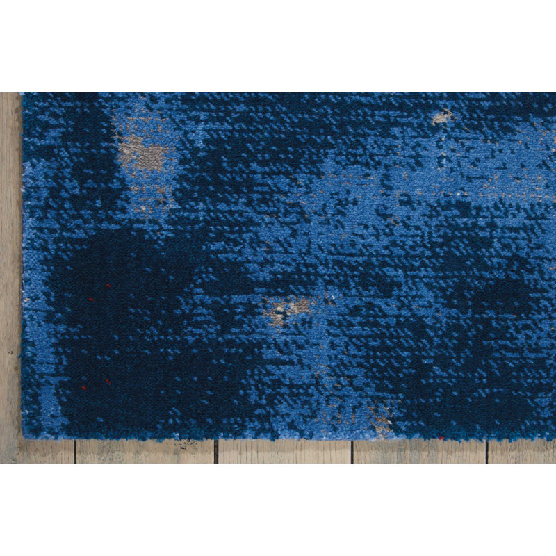 Tapis bleu Cannes, Rectangle 5 pi 6 po x 8 pi