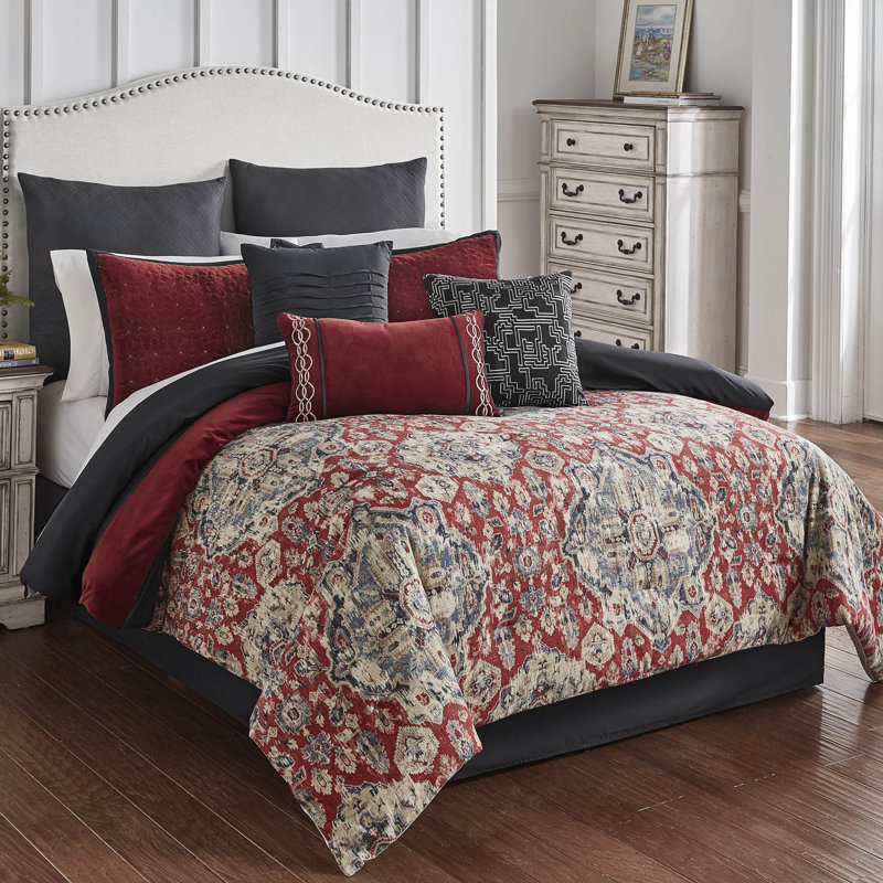 Sadler Comforter Set, Queen Comforter + 8 Additional Pieces