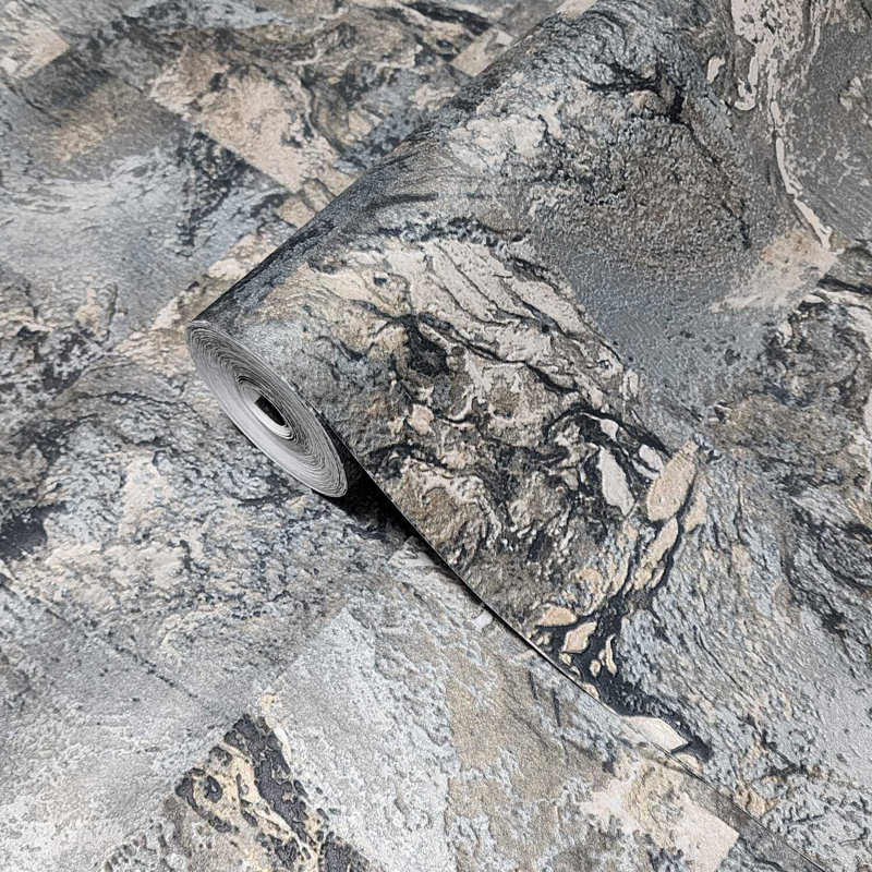 Papier peint en carreaux de plâtre Jarald