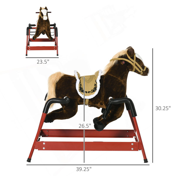 Kids Spring Mounted Rocking Animals Jiafan Kids Spring Rocking Horse, Ride On Horse For Girls And Boys With ...