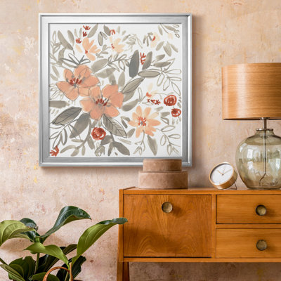 " Peach And Rust Blooms I "